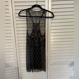 Free People mesh beaded dress